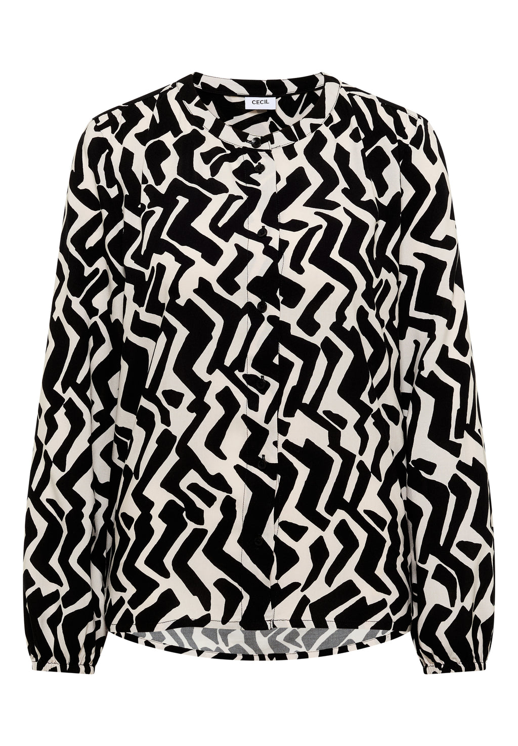 Bluse mit Grafikmuster