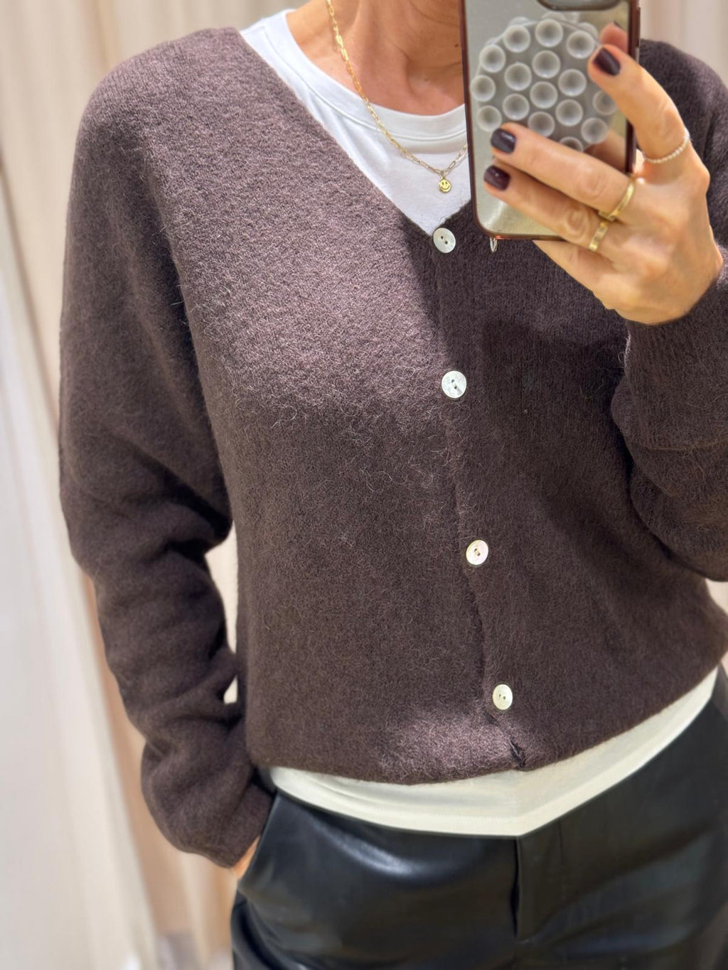 Strickjacke Elaine mit Alpaka-Anteil von Houy Mode