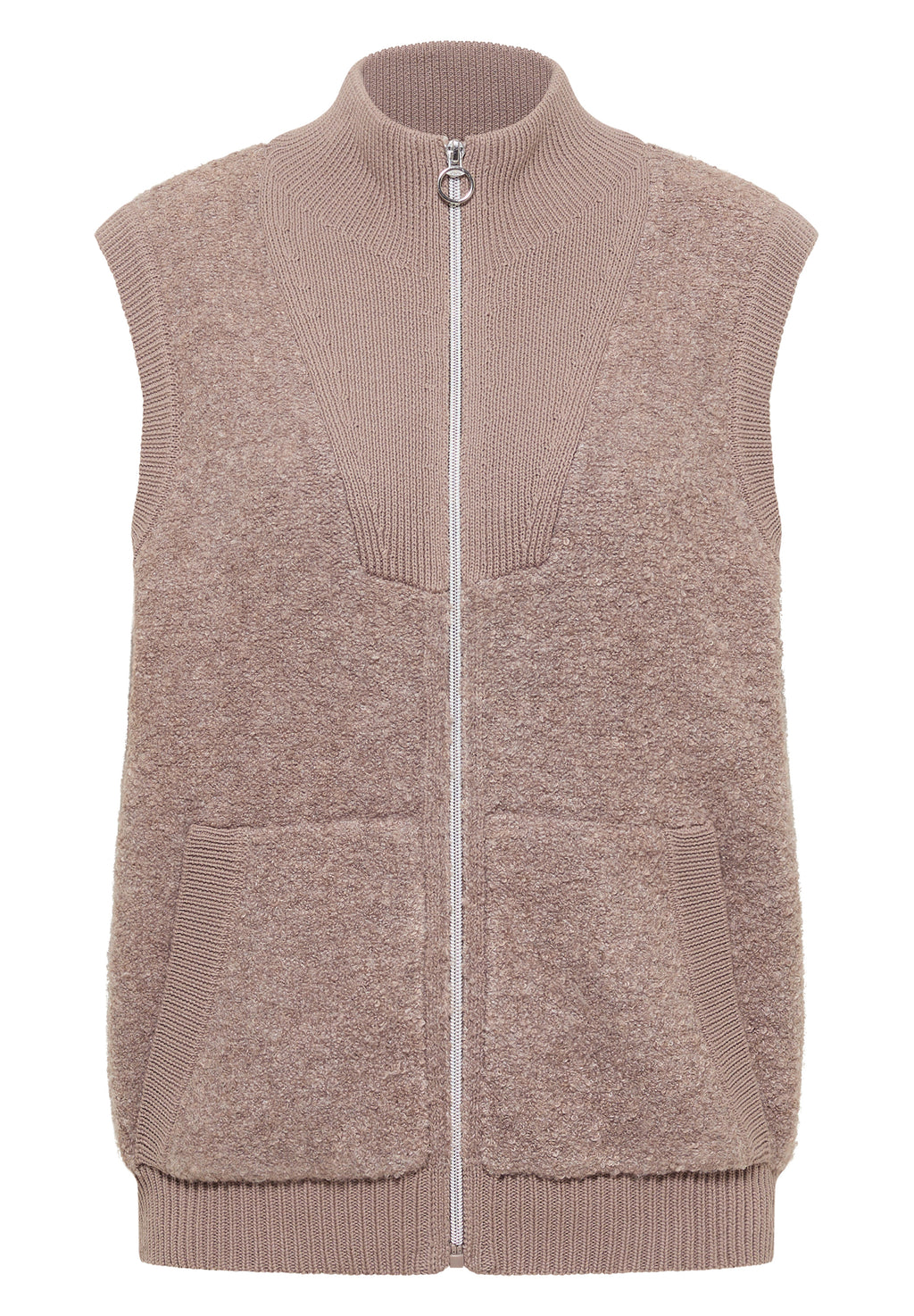 Softe Bouclé Strickweste