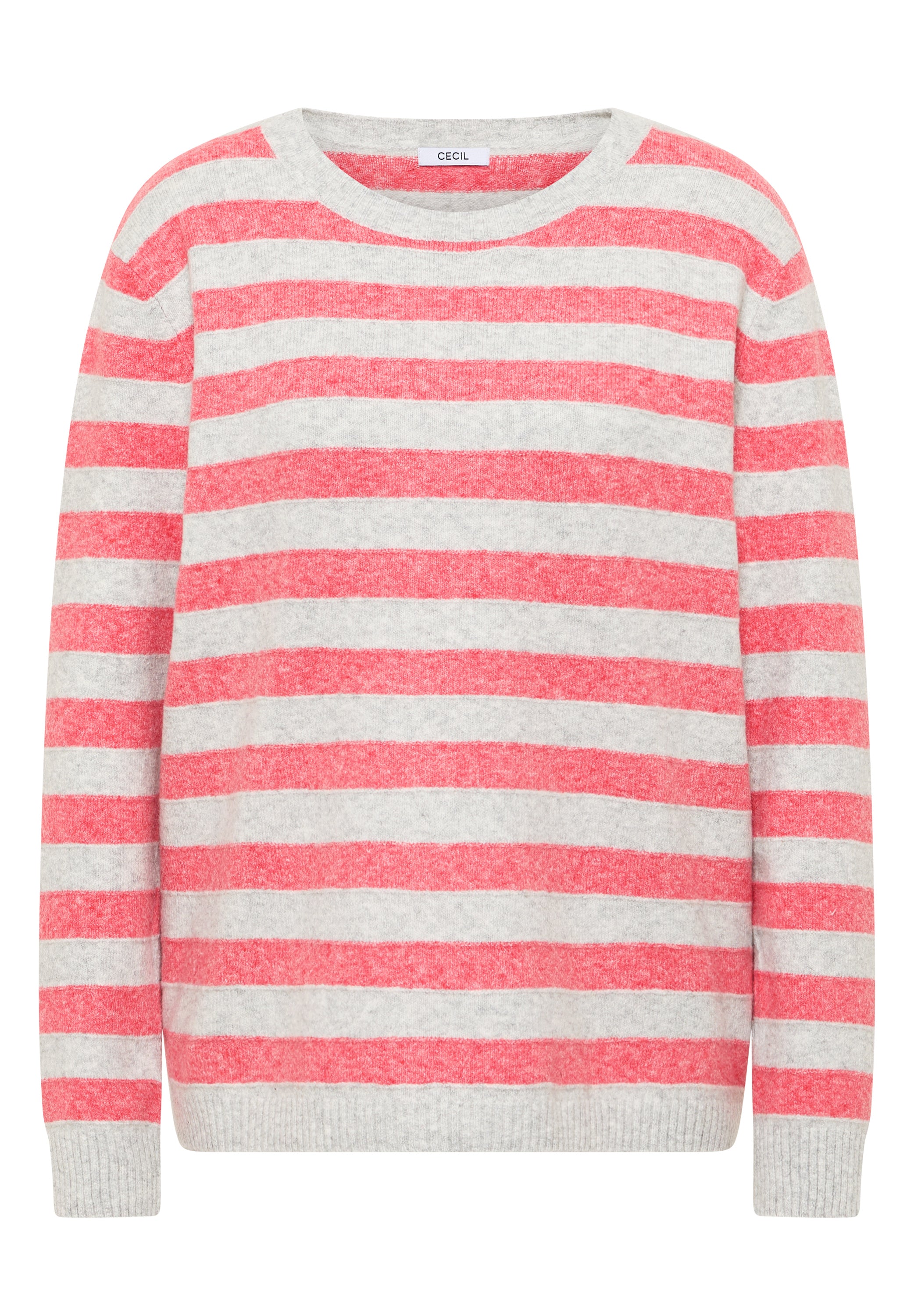 Gestreifter Melange Pullover