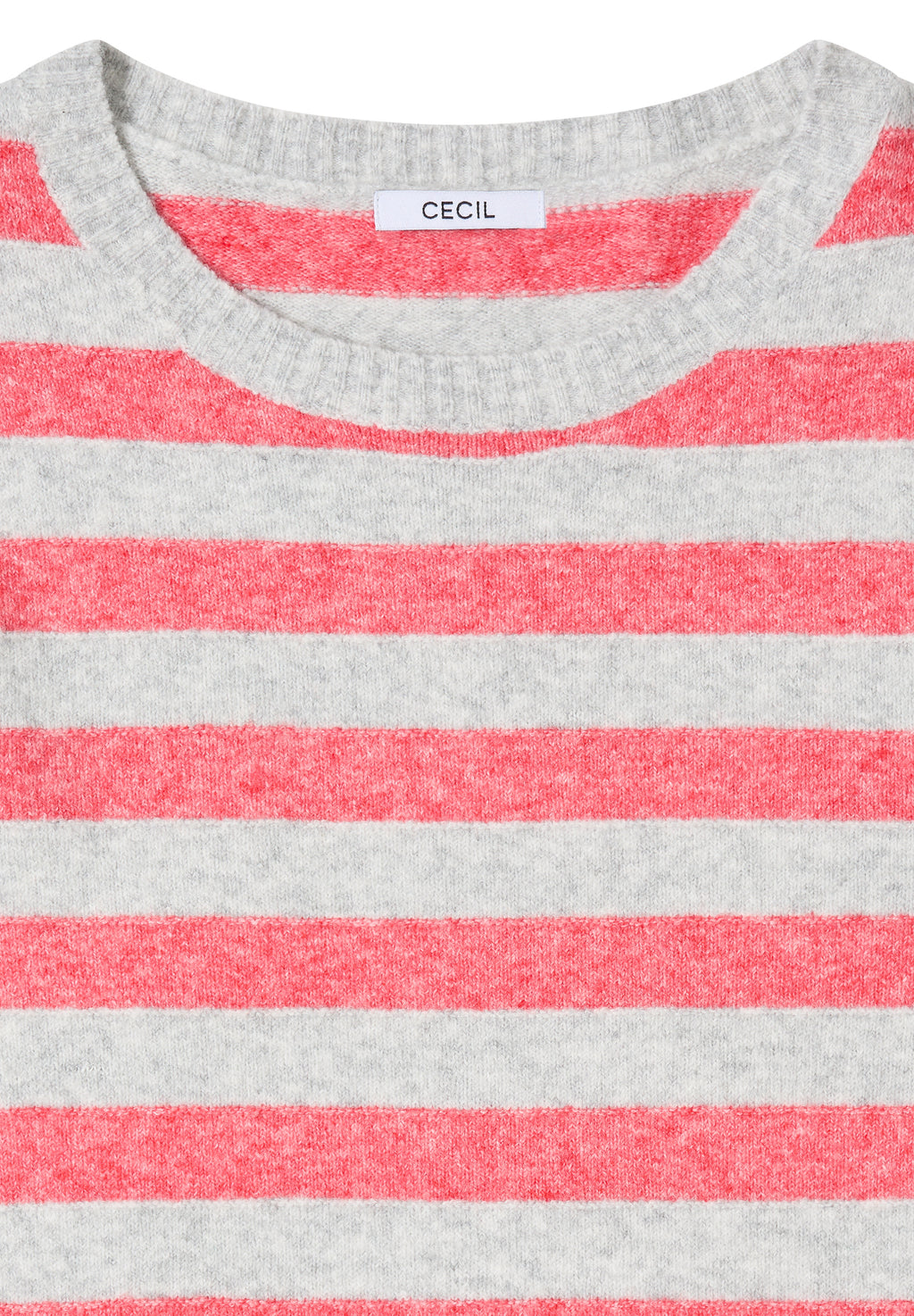 Gestreifter Melange Pullover