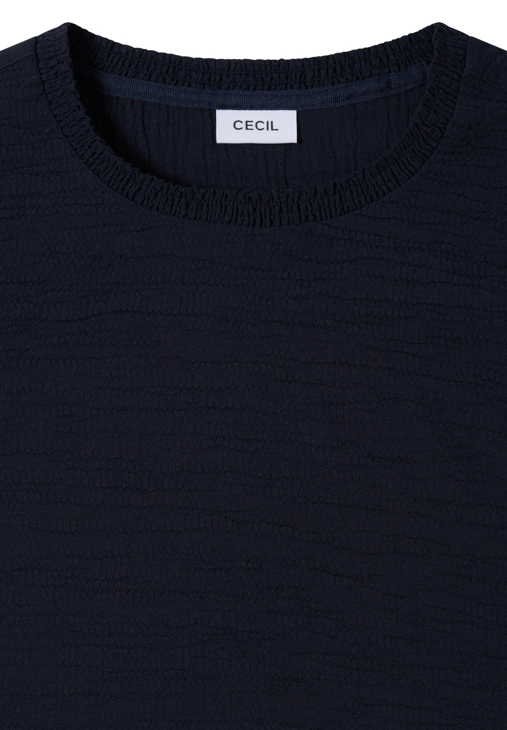 Bluse mit Smock-Ausschnitt