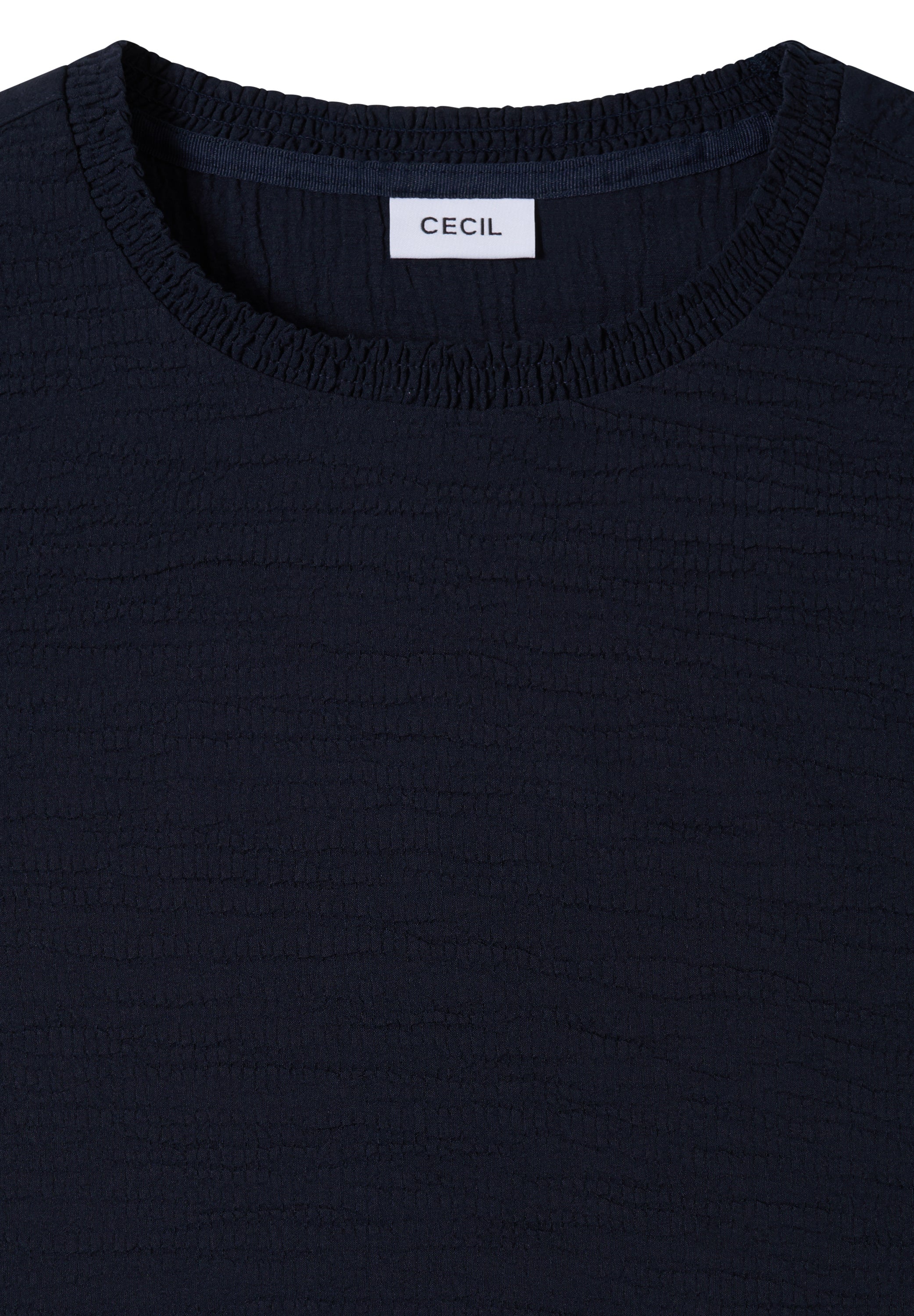 Bluse mit Smock-Ausschnitt