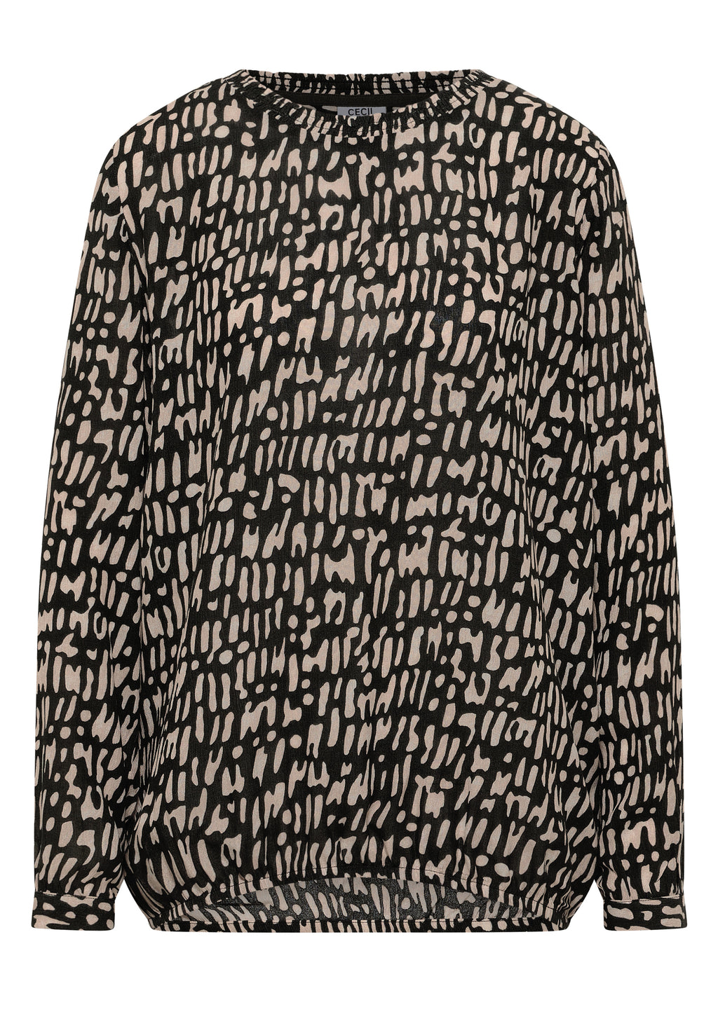 Bluse mit Smock-Ausschnitt