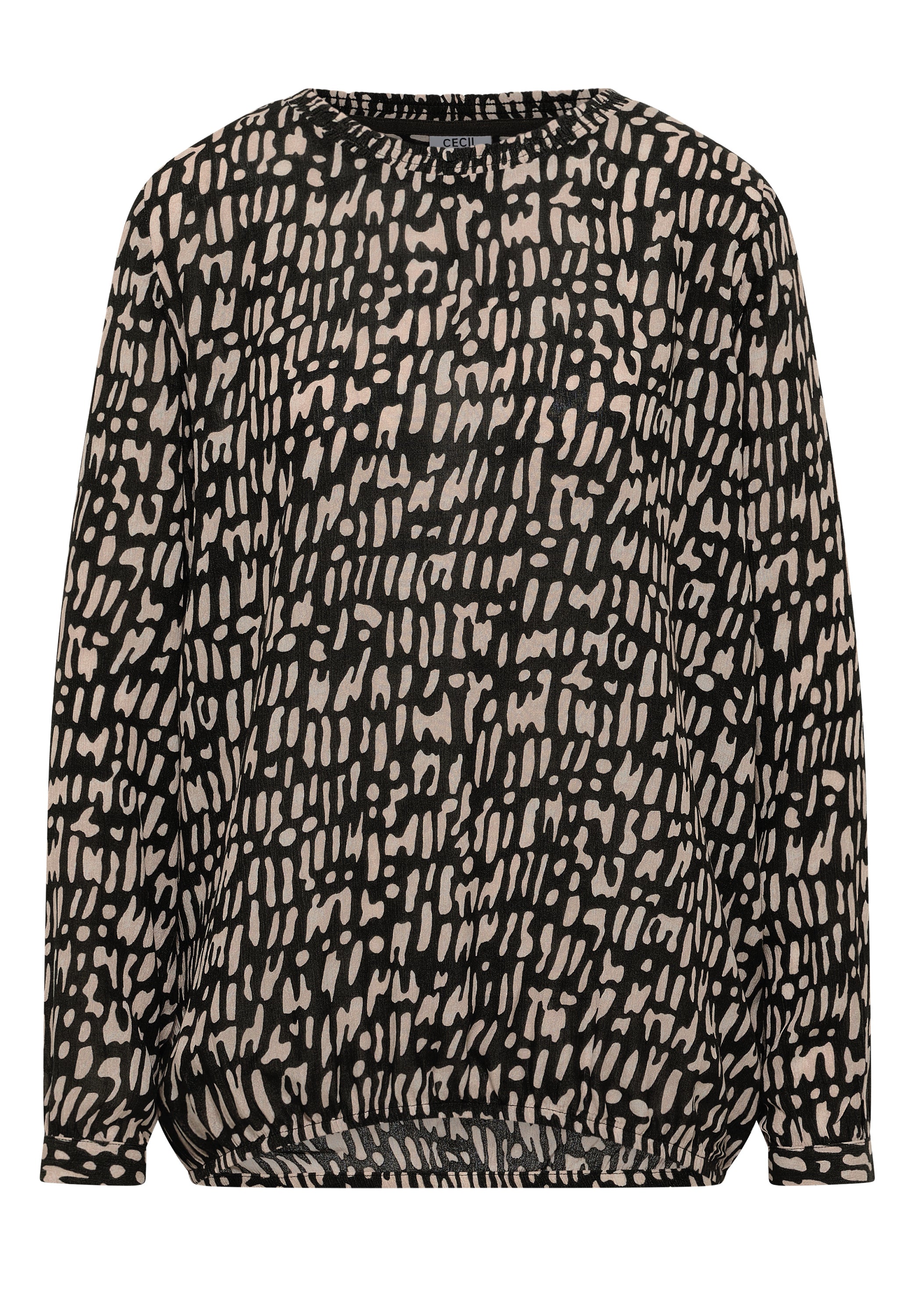 Bluse mit Smock-Ausschnitt