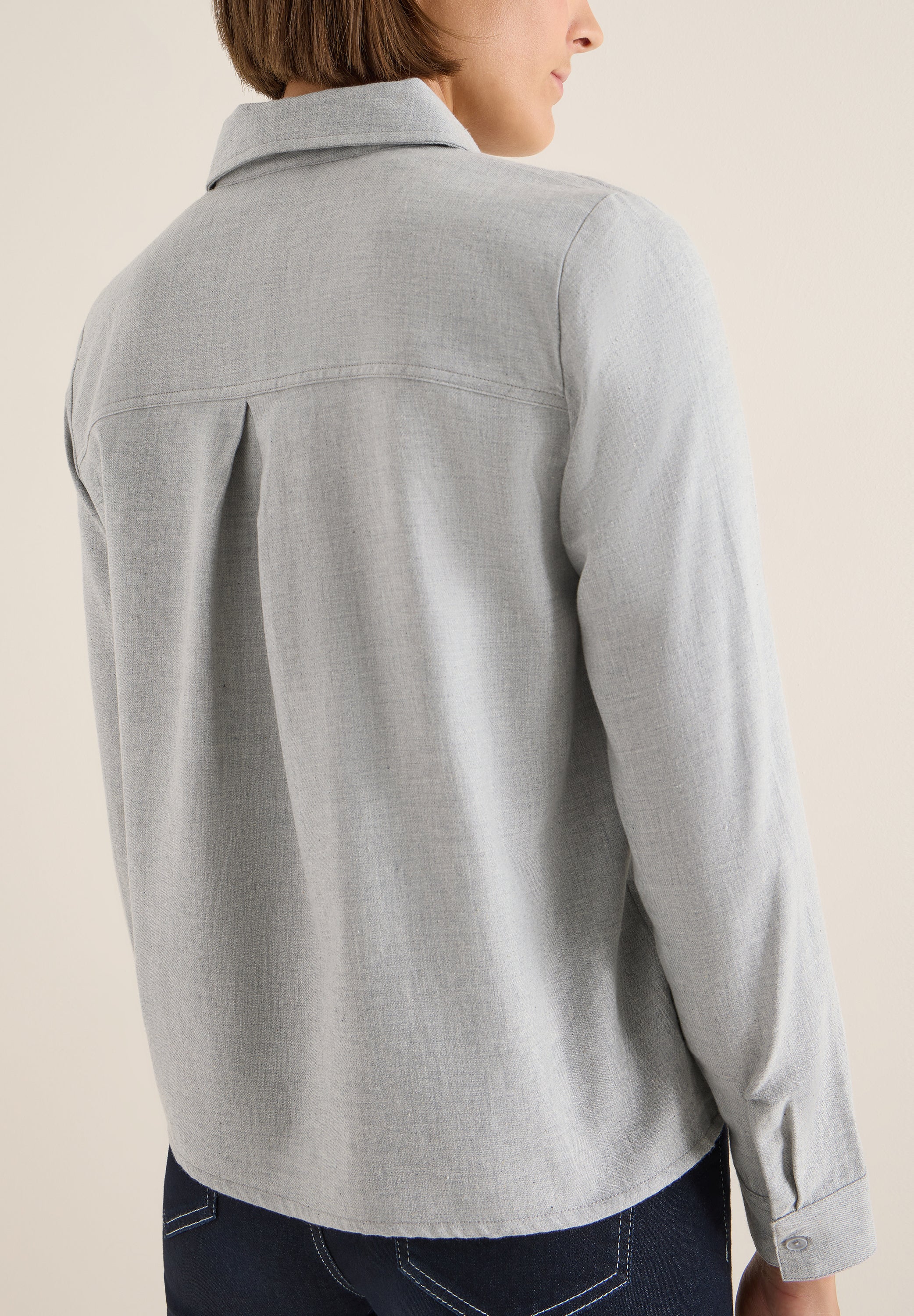 Flanellbluse mit Nieten