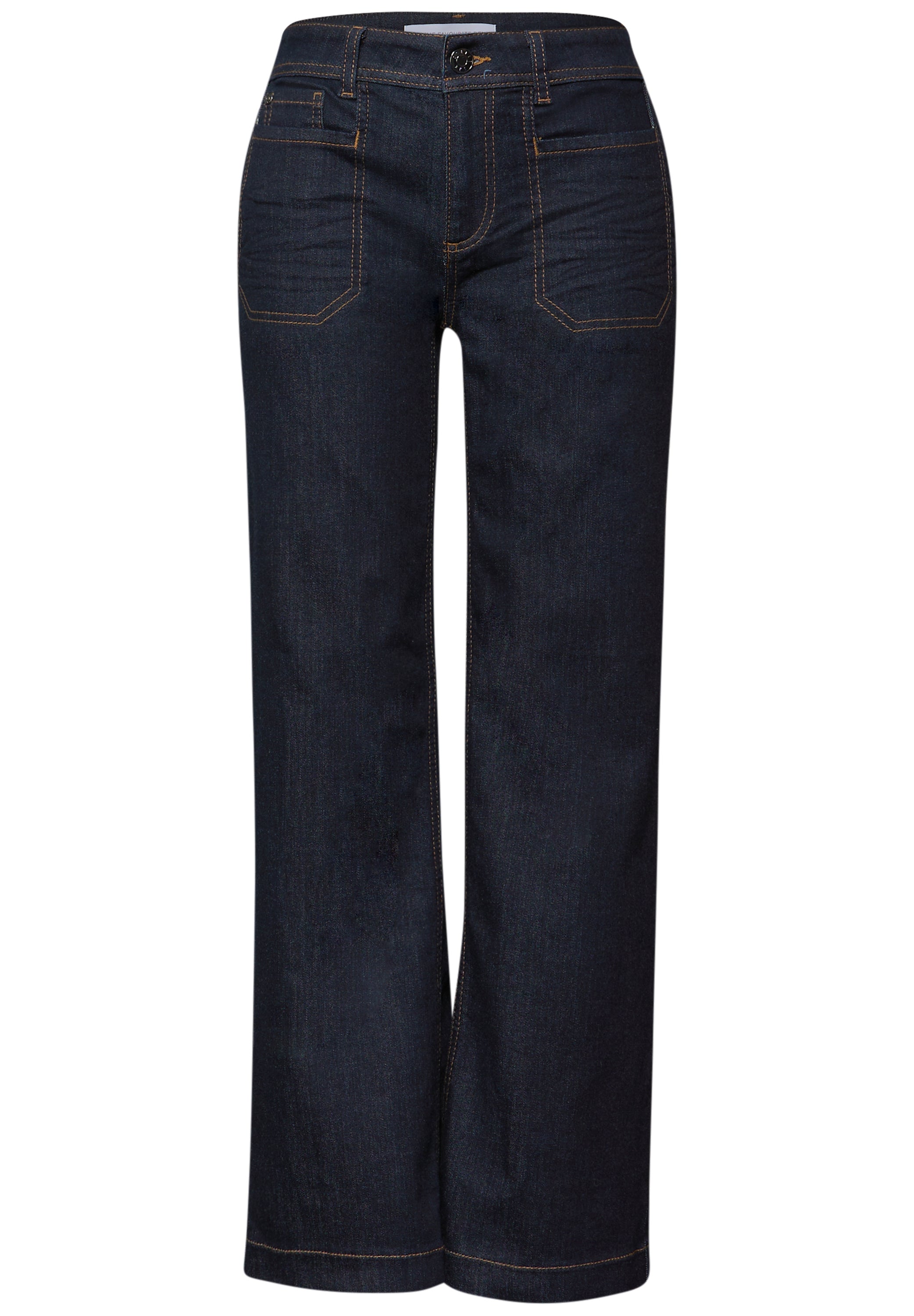 Rinsed Wide Leg Jeans