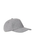 6-Panel Cap aus Wolle-Polyester-Mix mit verstellbarem Sitz