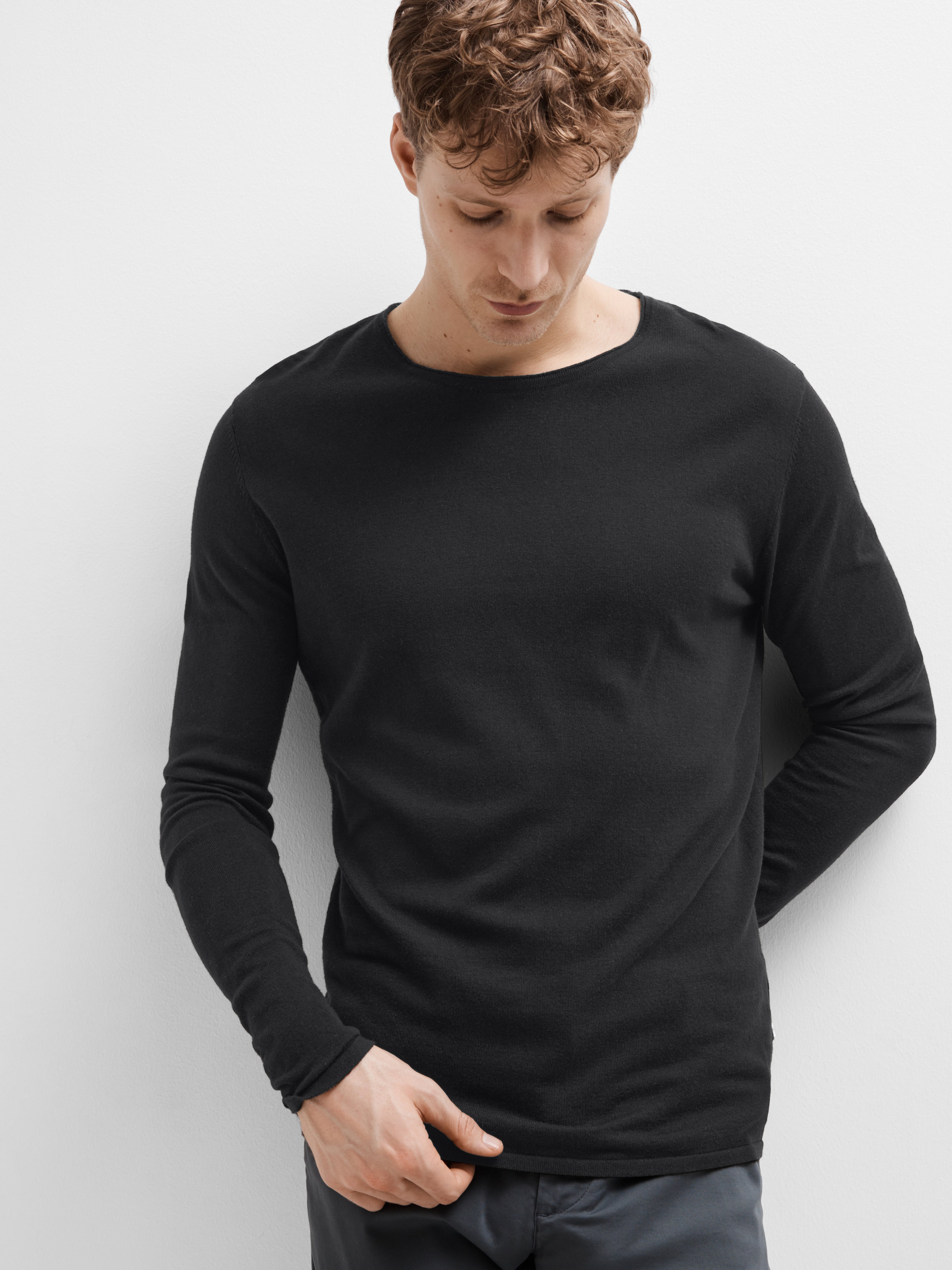 SLHROME LS KNIT CREW NECK NOOS
