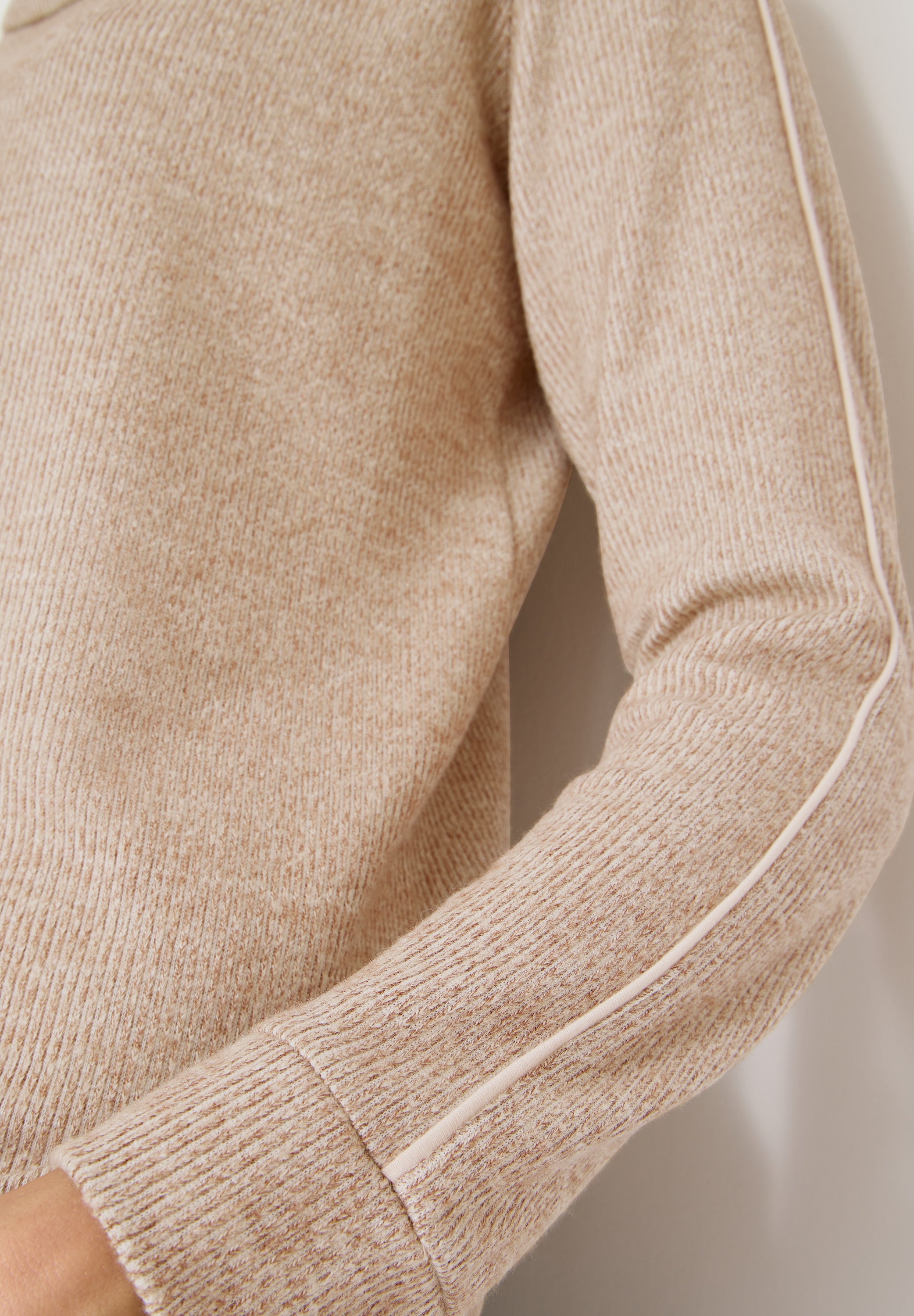 Melange Shirt mit Tape