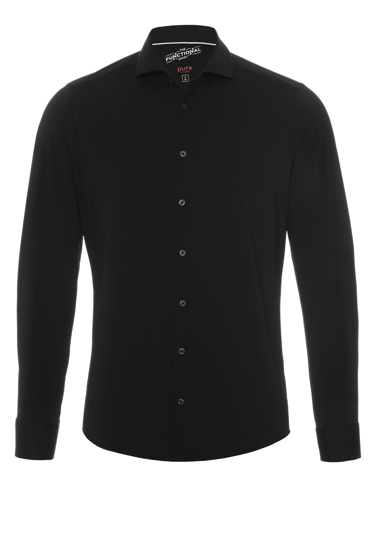 Functional Jerseyhemd Langarm mit Haifischkragen von PURE