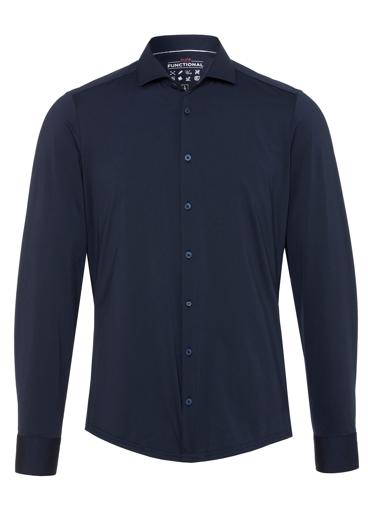 Functional Jerseyhemd Langarm mit Haifischkragen von PURE