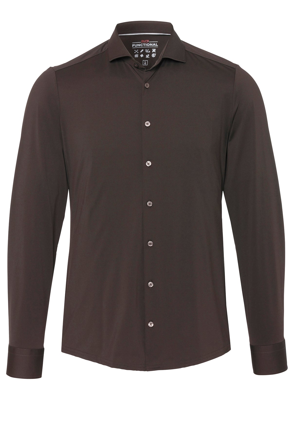 Functional Jerseyhemd Langarm mit Haifischkragen von PURE