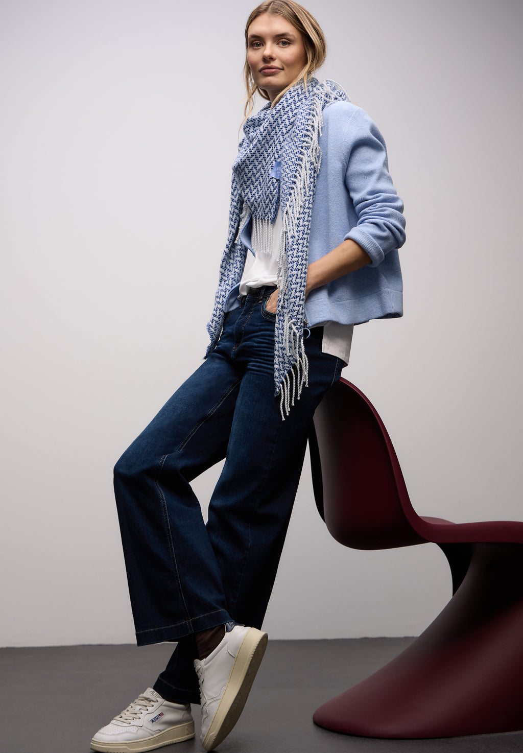 Gemustertes Dreieckstuch