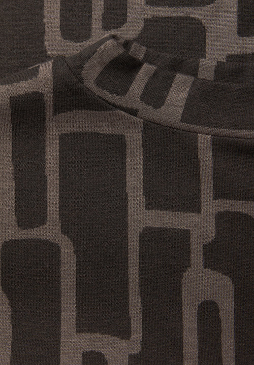 Print Shirt mit Tunnelzug