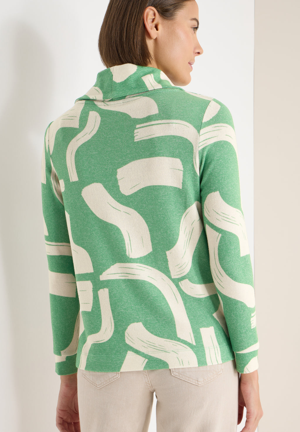 Gemustertes Melange Shirt