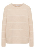 Gestreifter Strukturpullover