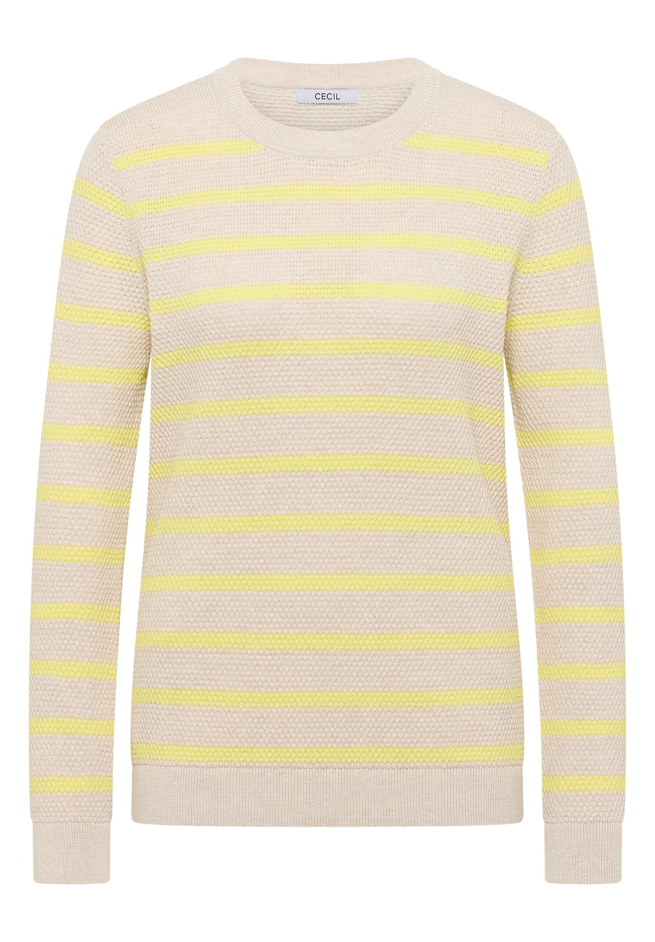 Gestreifter Strukturpullover