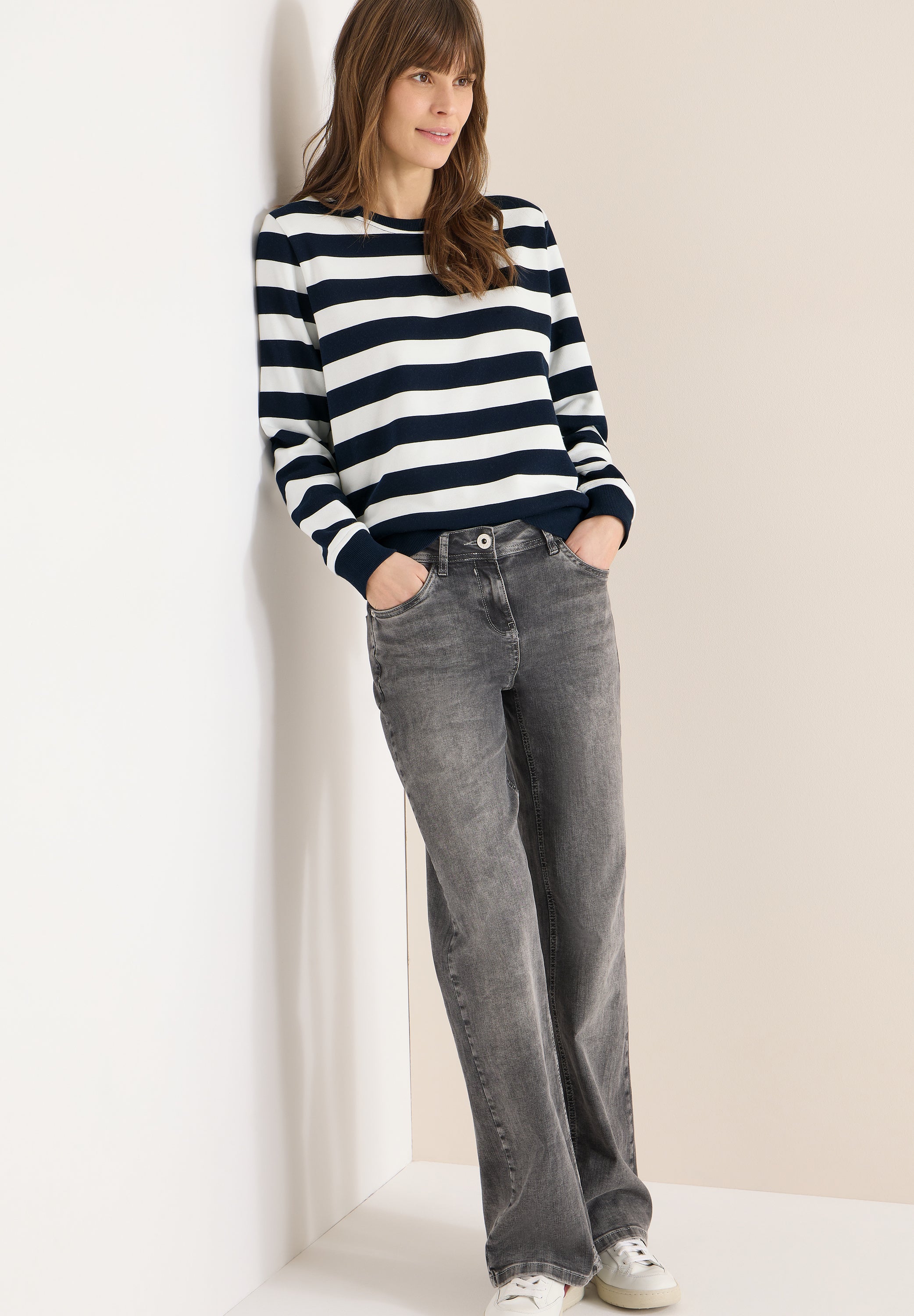 Gestreiftes Sweatshirt