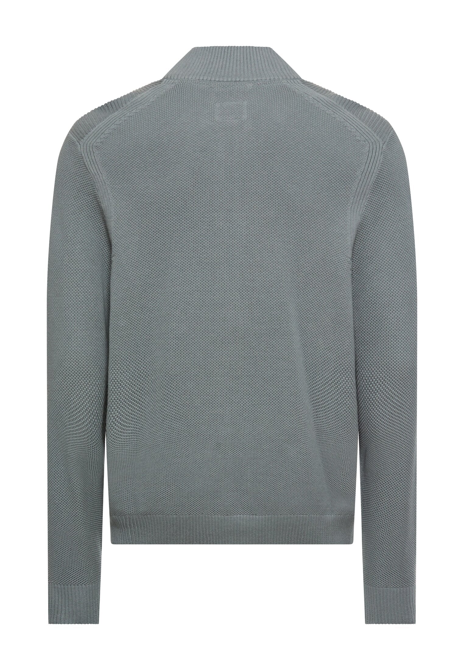 Strickjacke mit Stehkragen