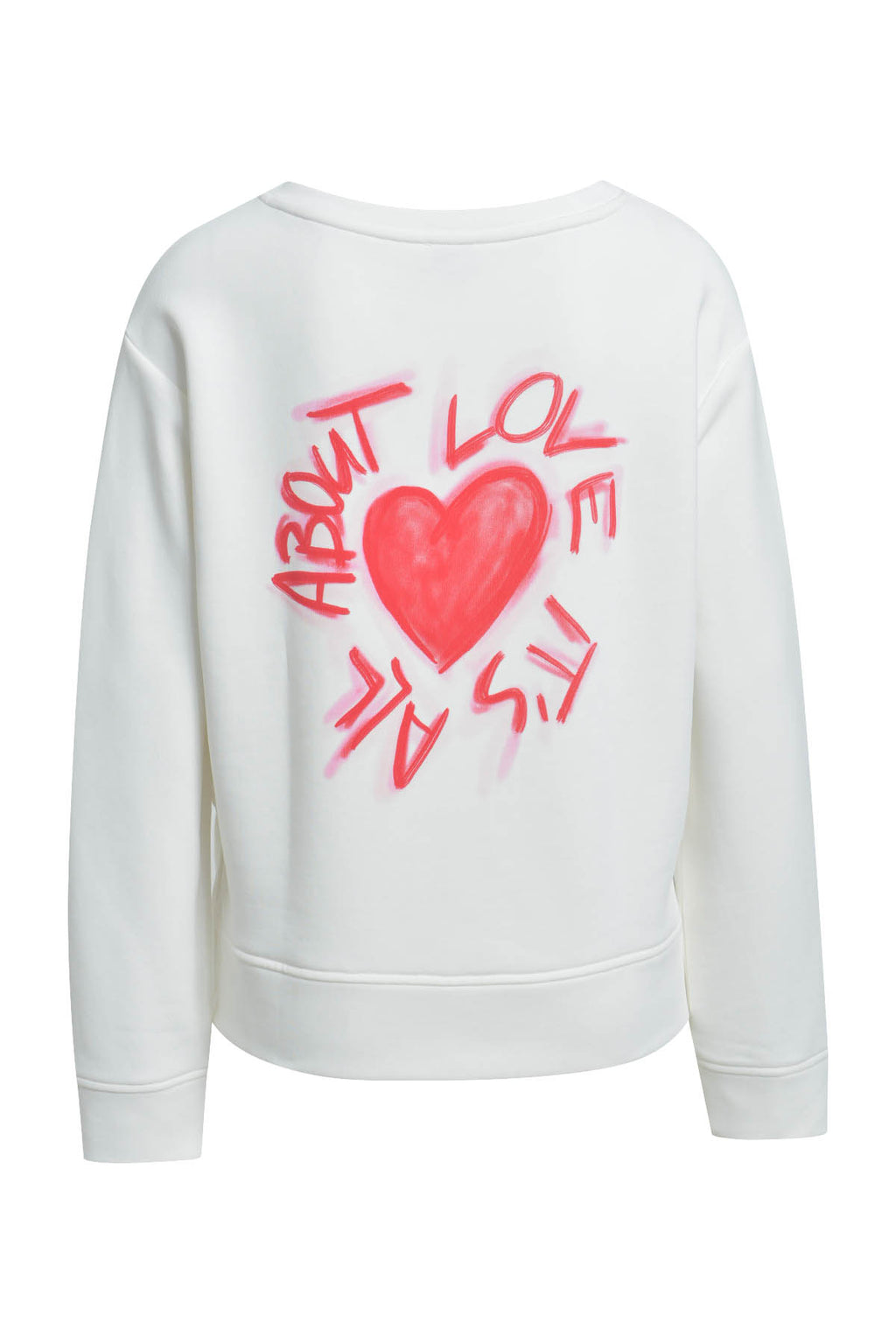 round neck sweatshirt w/ AW & slits 1/1 sleeve