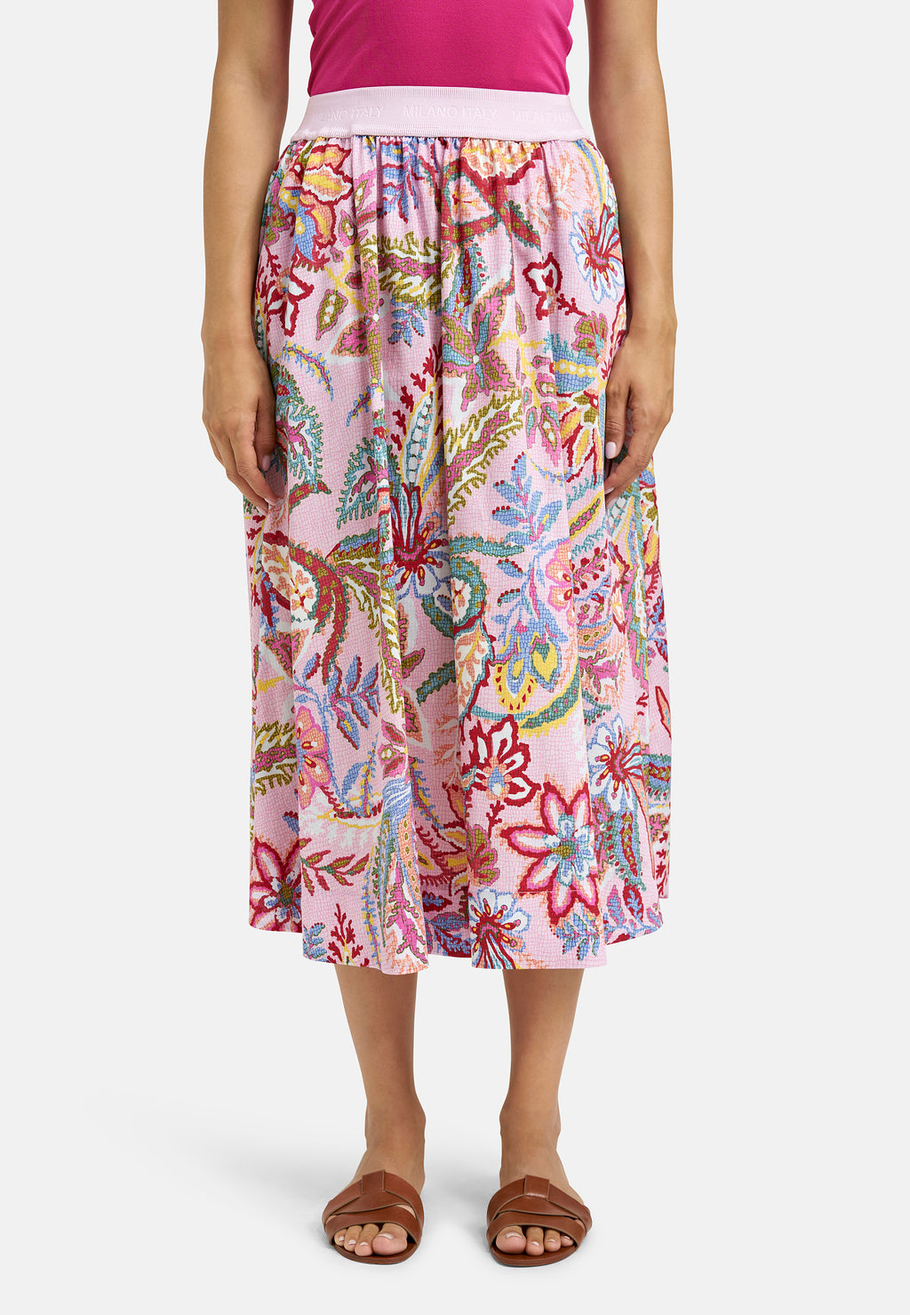 midi skirt elastic wb