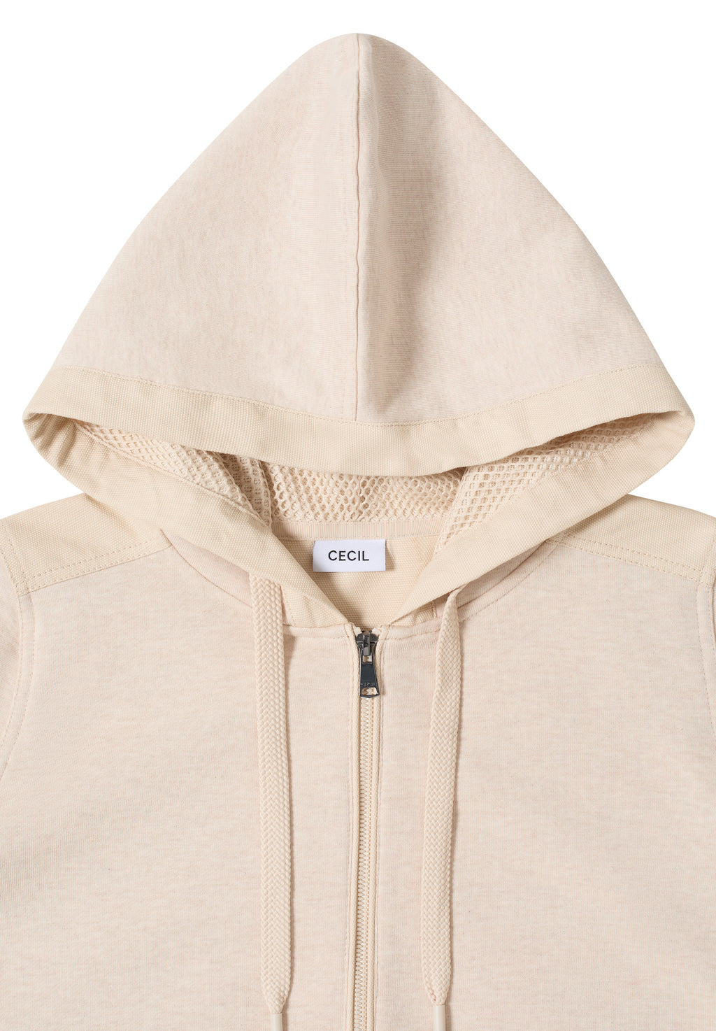 Strukturmix Hoodie Jacke