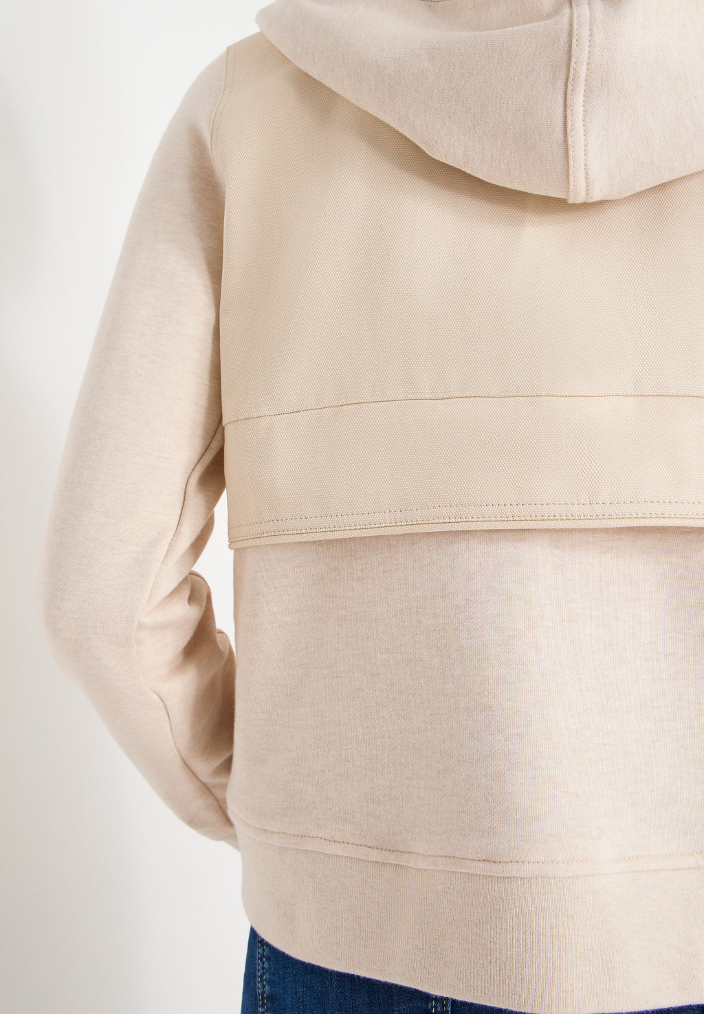 Strukturmix Hoodie Jacke