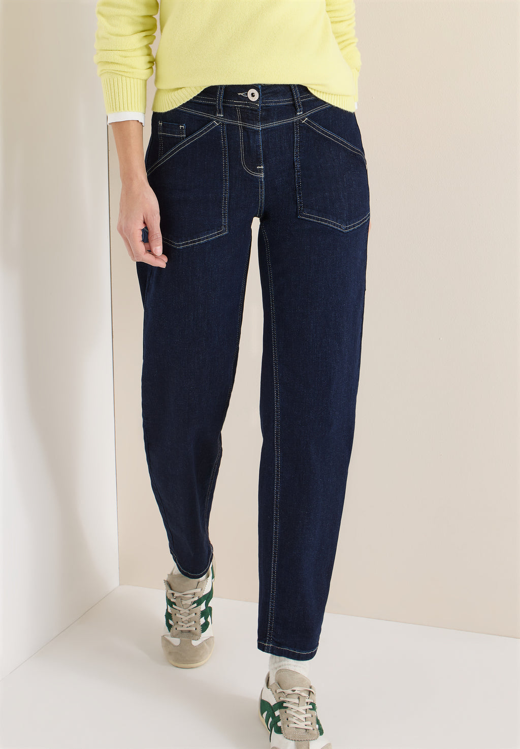 Tapered Leg Jeans