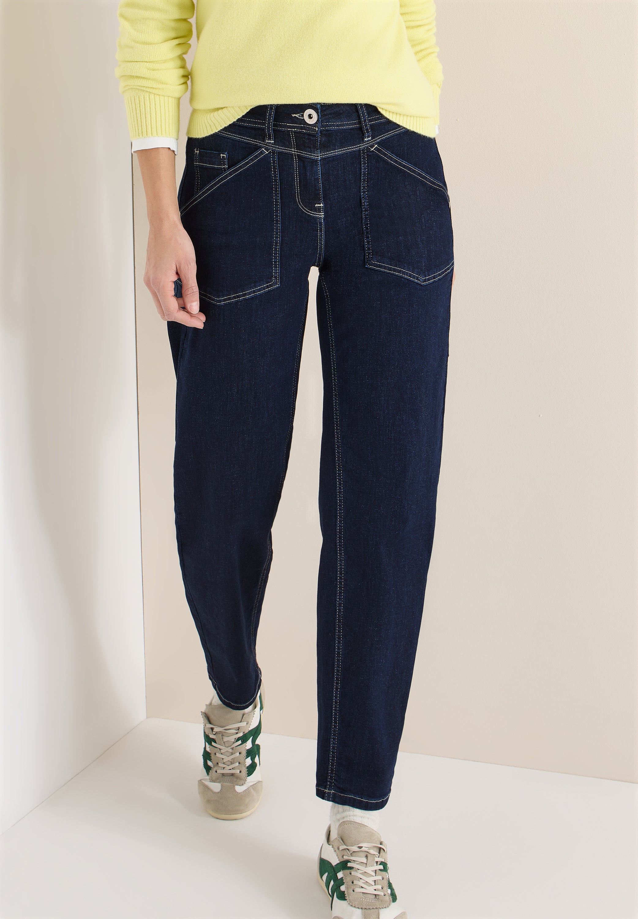 Tapered Leg Jeans