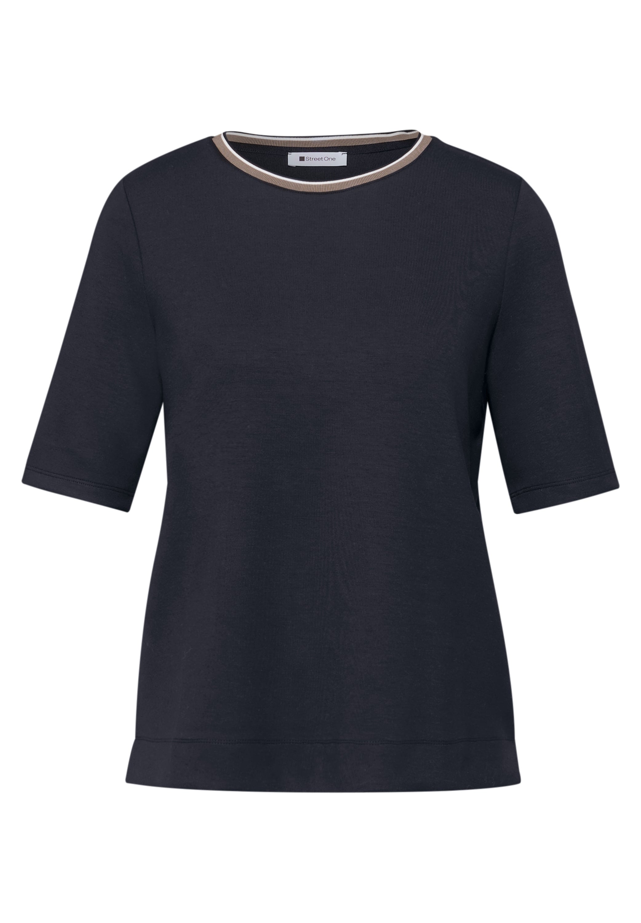 T-Shirt mit Kontrastdetail