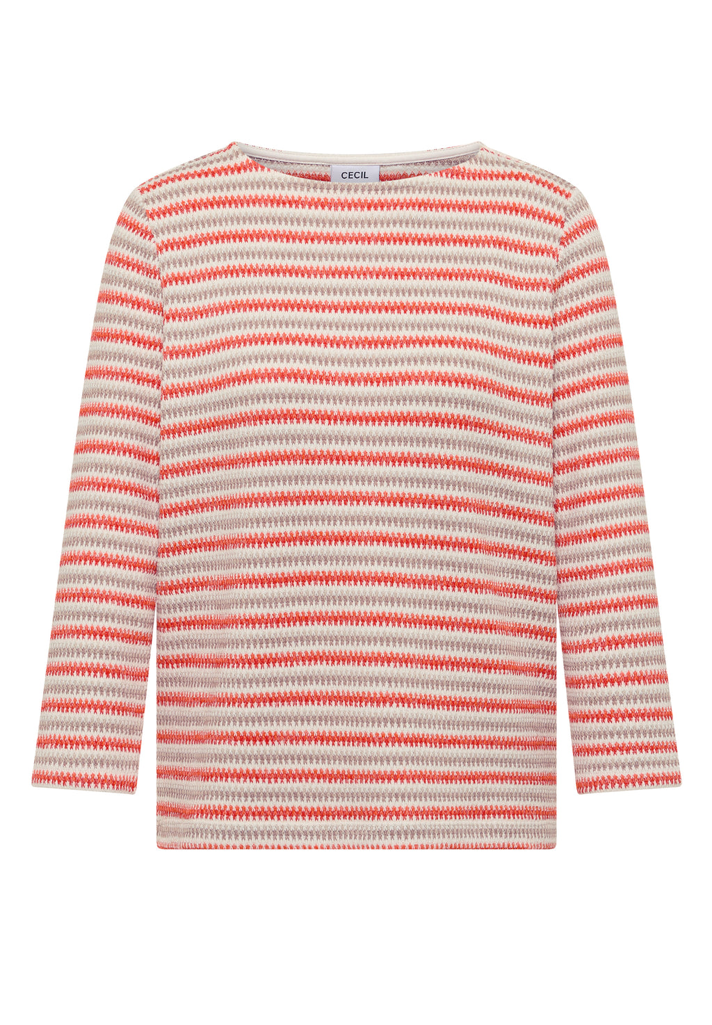 Gestreiftes Strukturshirt