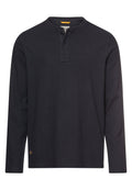 Henleyshirt mit Knopfleiste