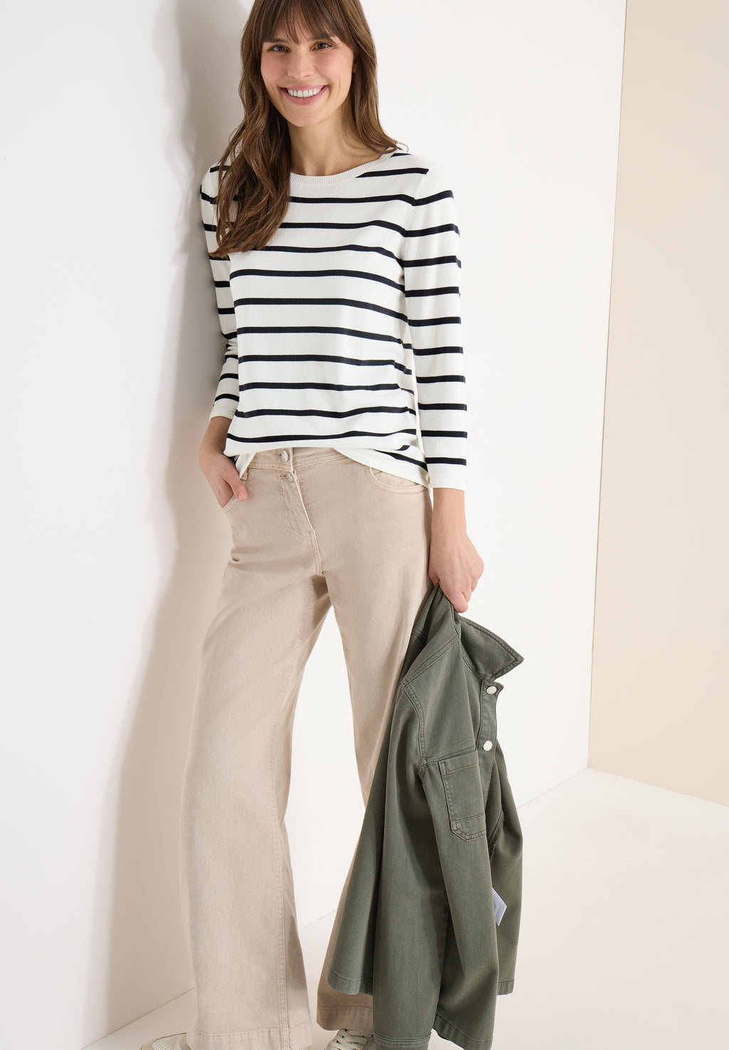 Gestreifter Pullover