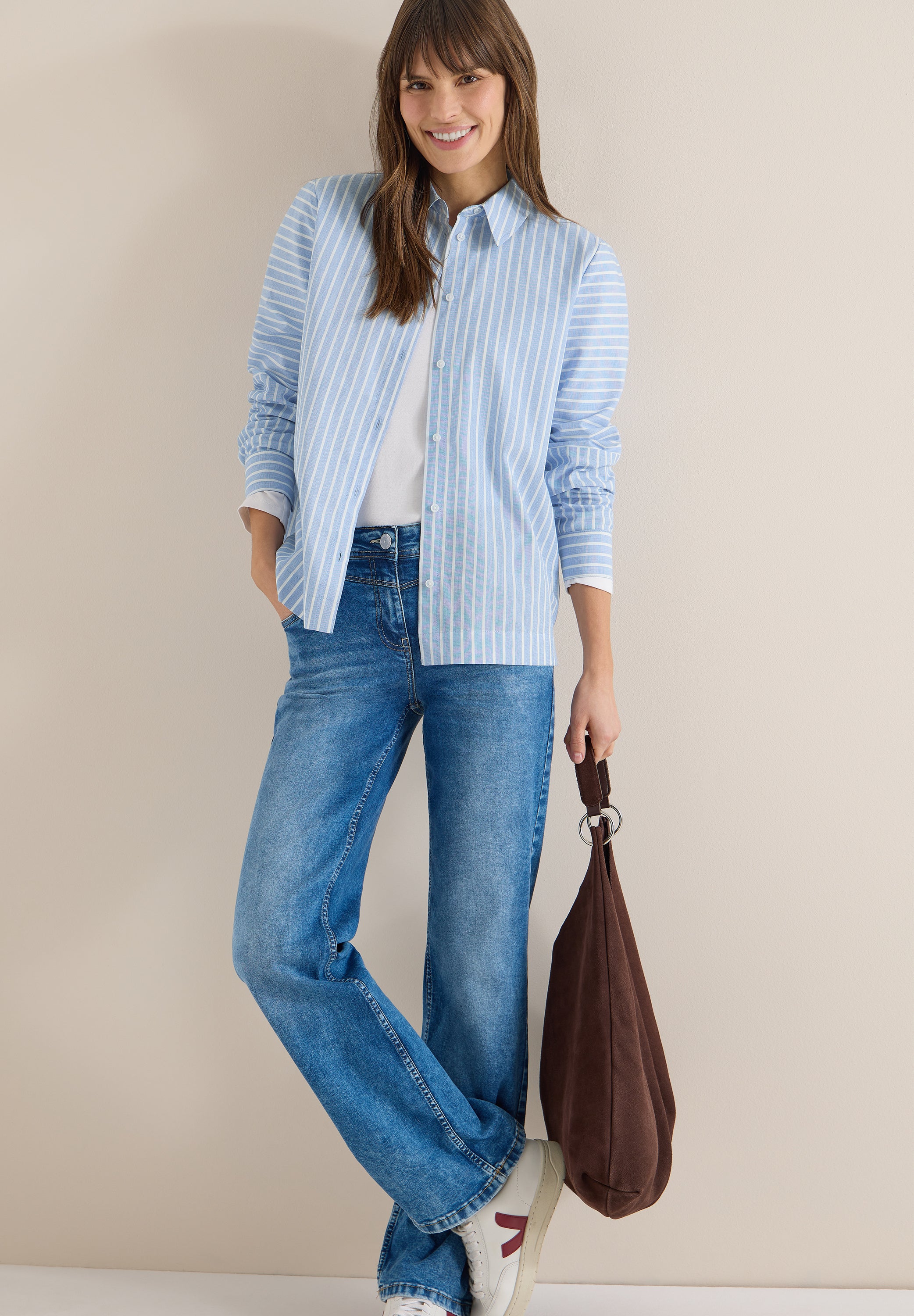 Gestreifte Hemdbluse