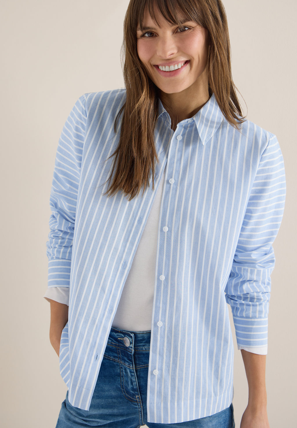 Gestreifte Hemdbluse