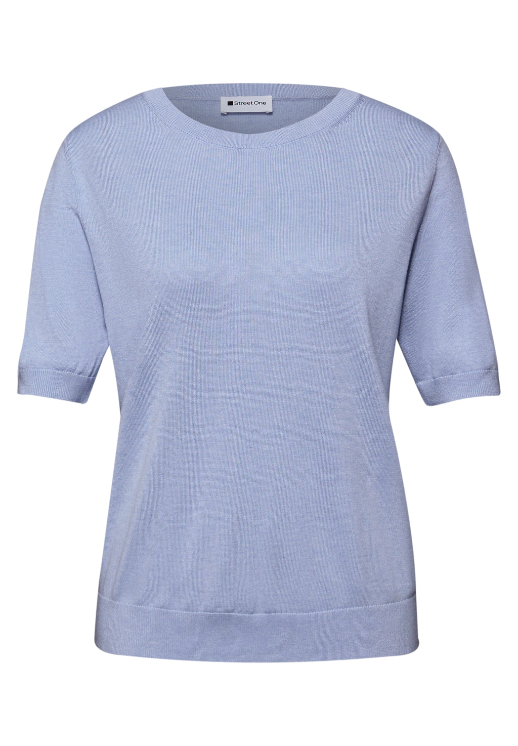 Kurzarm Pullover mit Rundhals von Street One