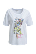 roundneck t-shirt w/ AW 1/4 sleeve