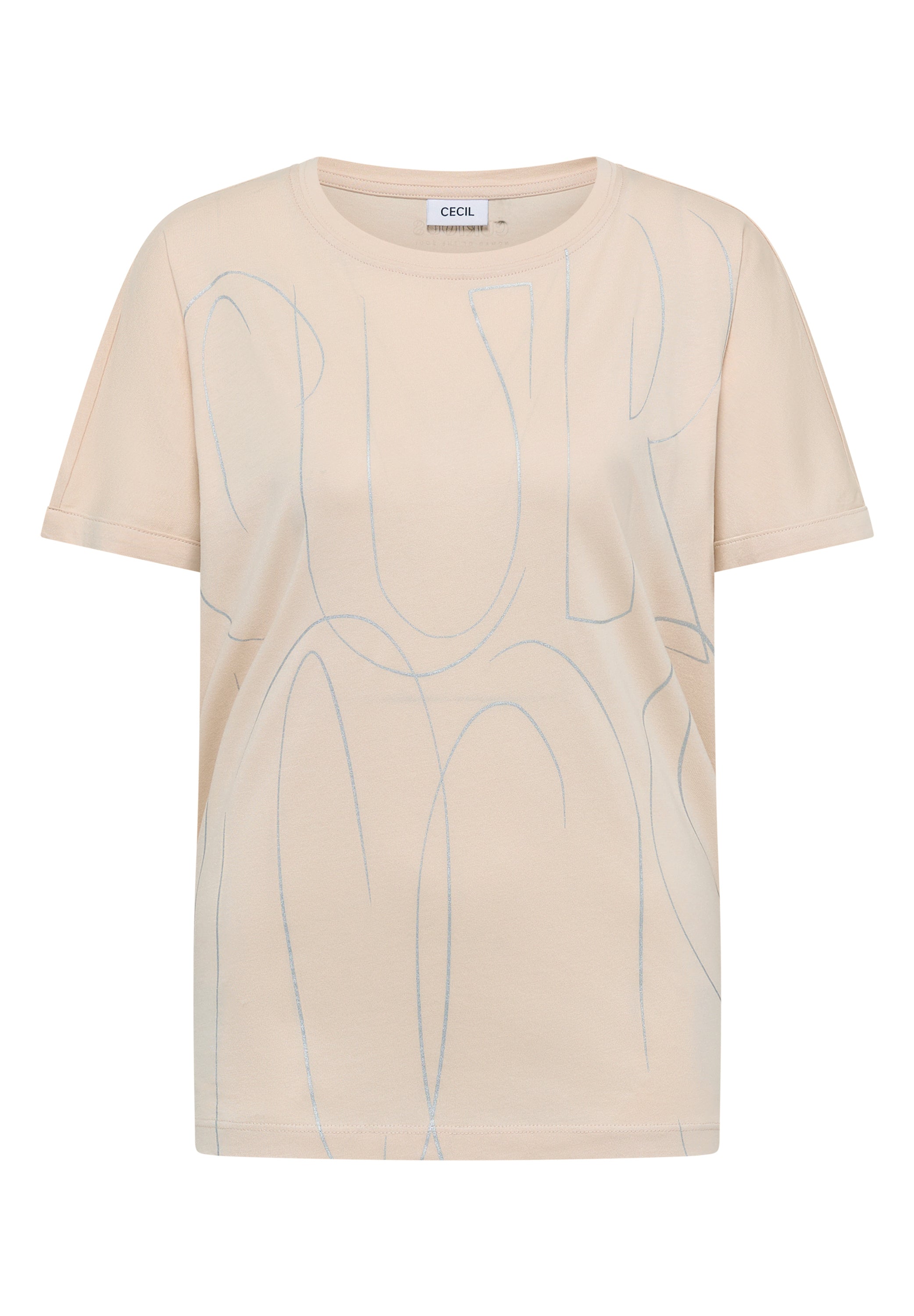 T-Shirt mit Folienprint