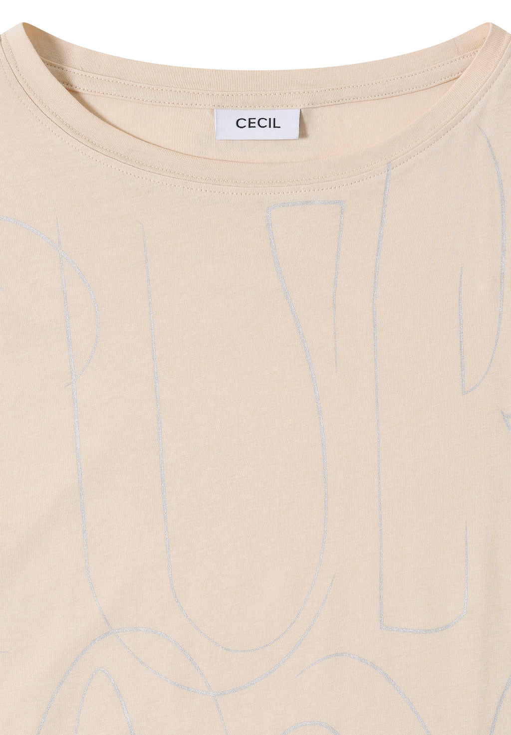 T-Shirt mit Folienprint
