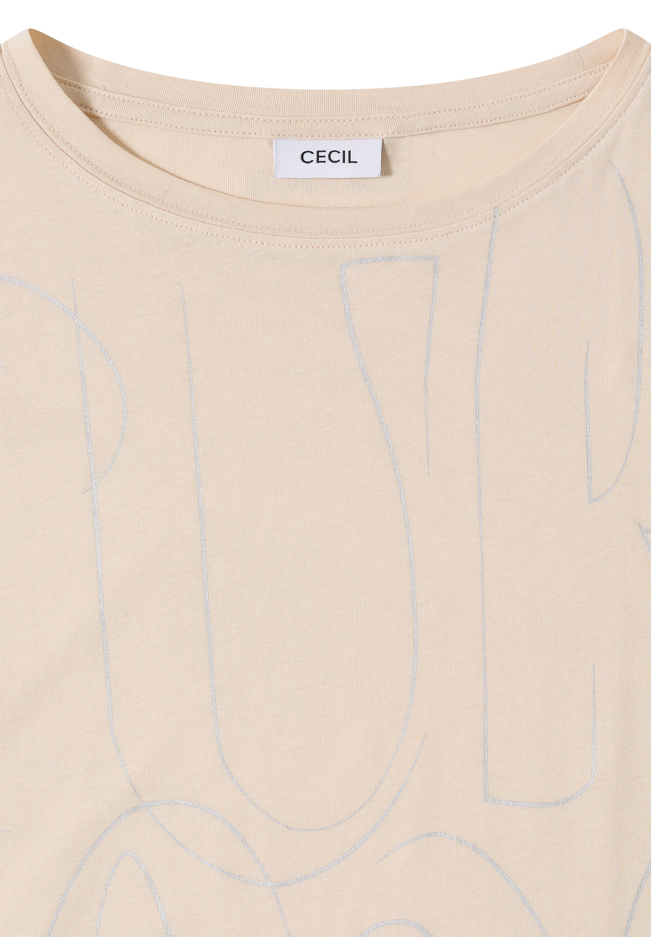 T-Shirt mit Folienprint