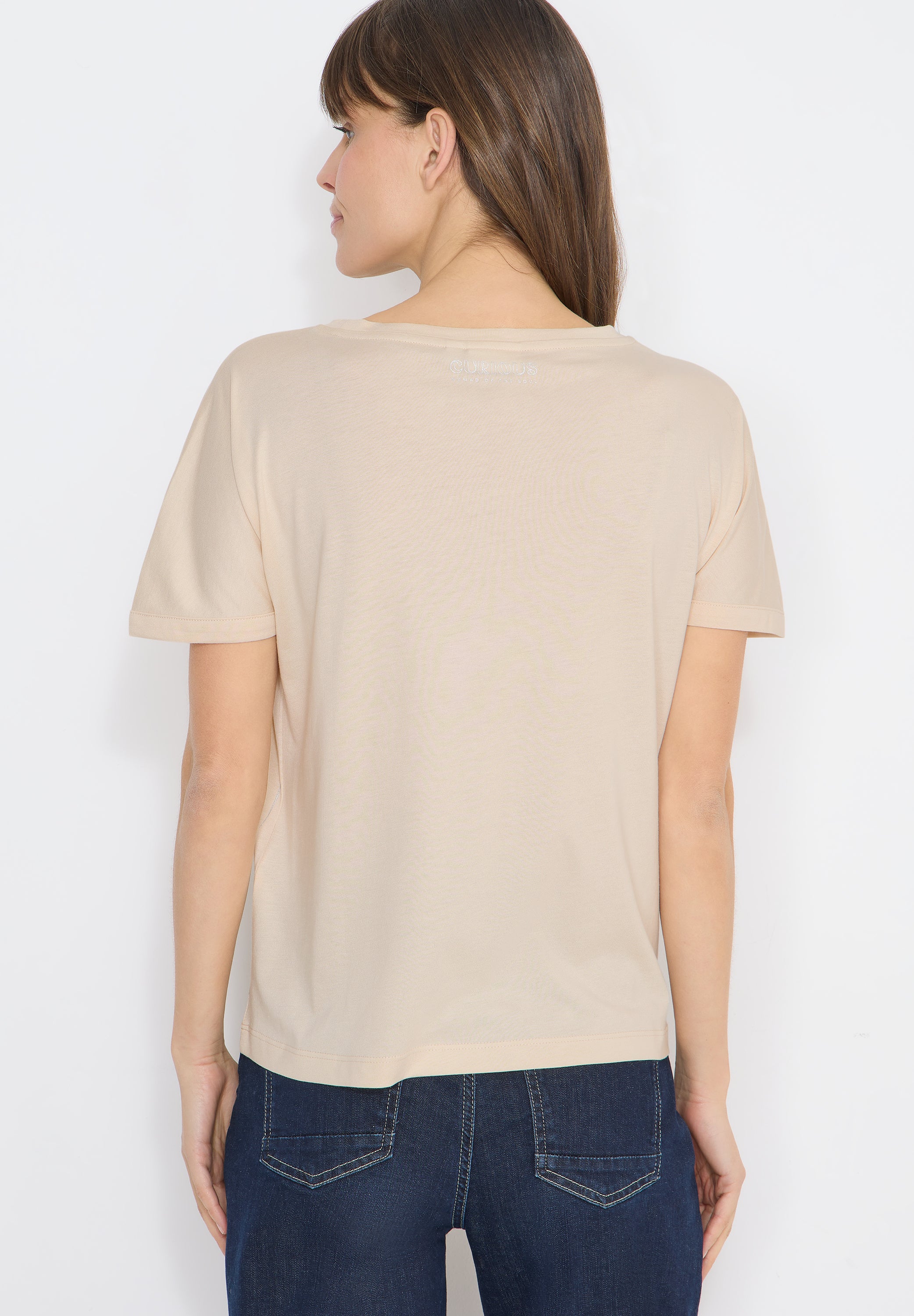 T-Shirt mit Folienprint