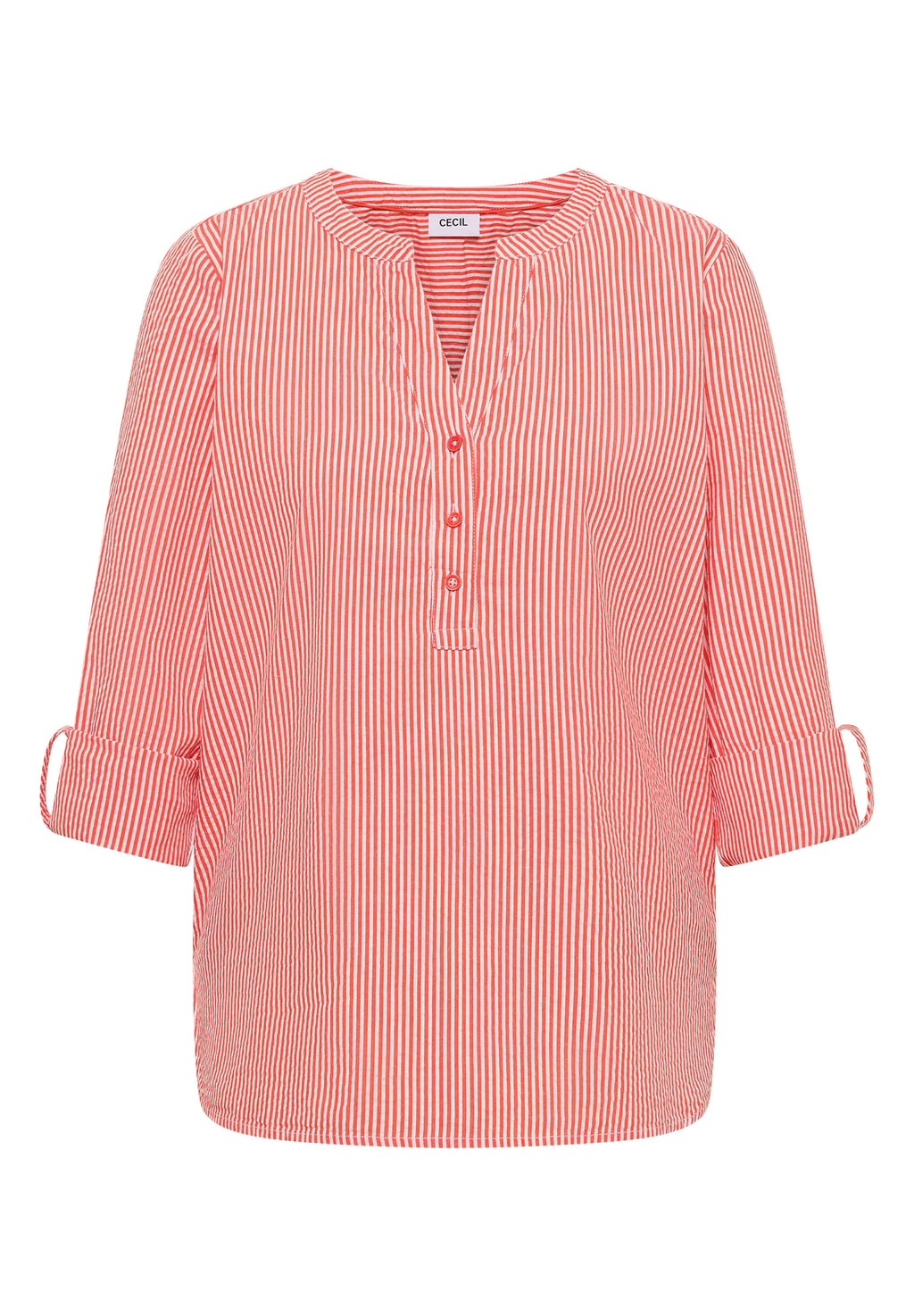 Gestreifte Seersucker Bluse