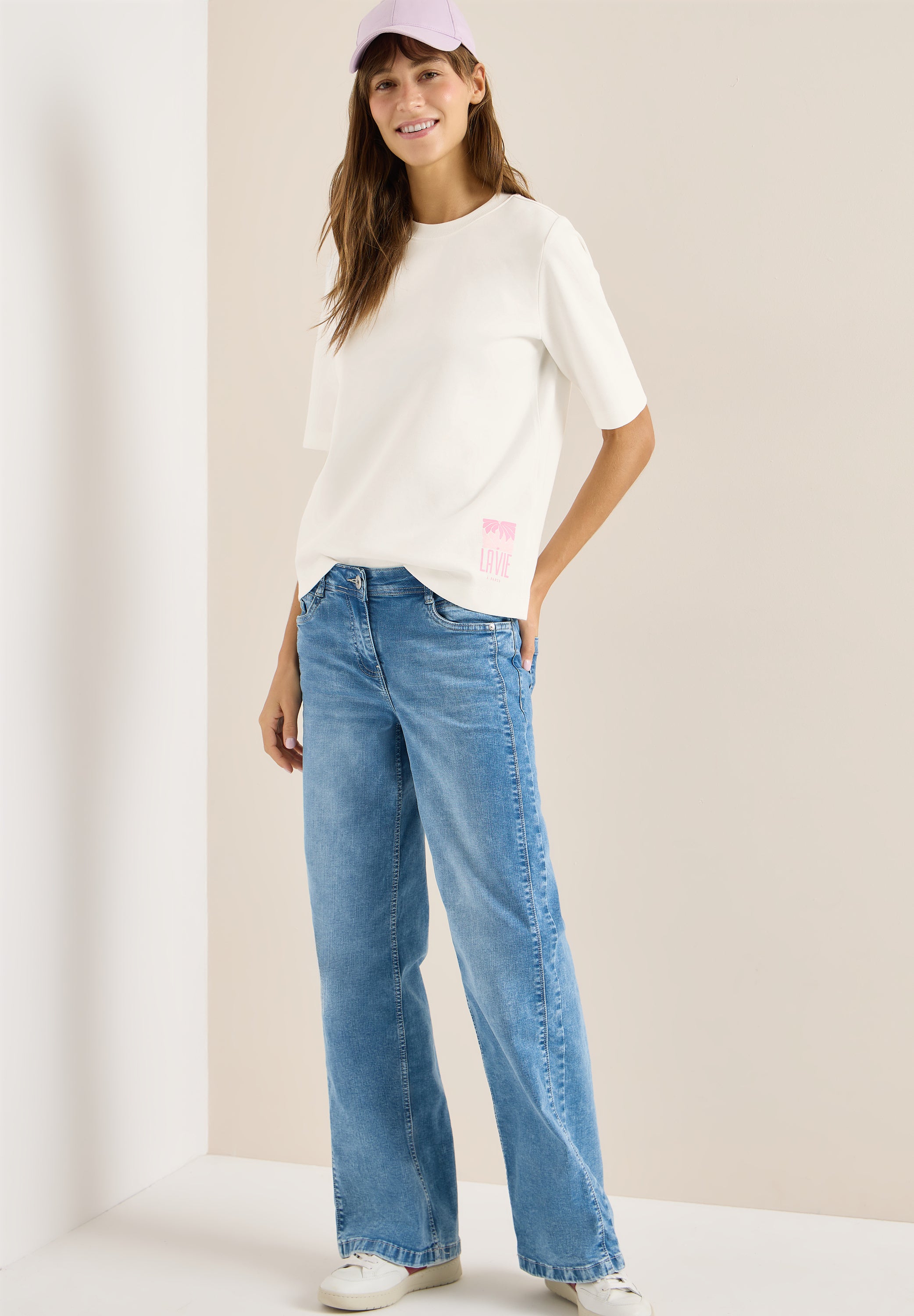 Kurzarm Sweatshirt mit Backprint