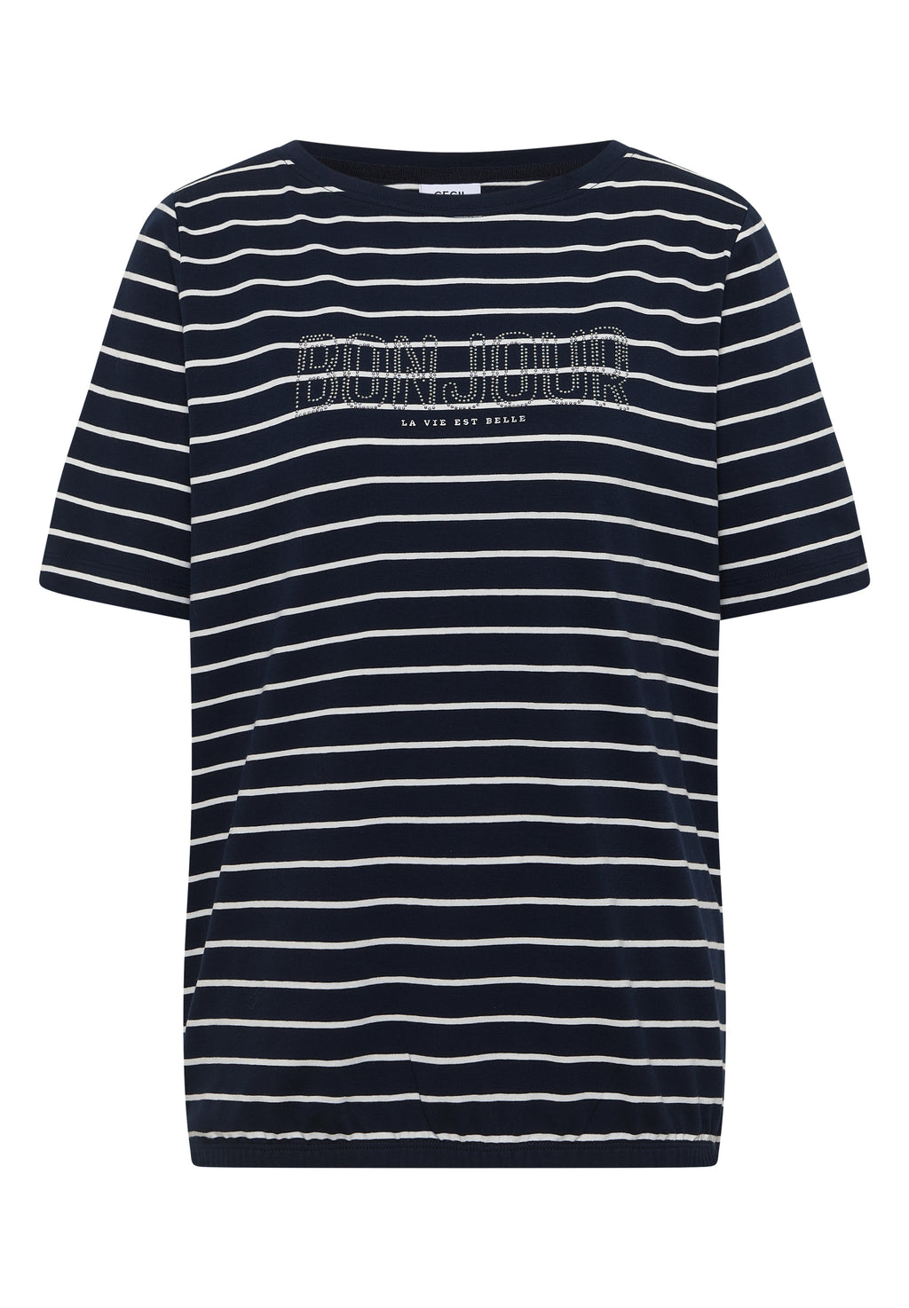 T-Shirt mit Schmuckstein Wording