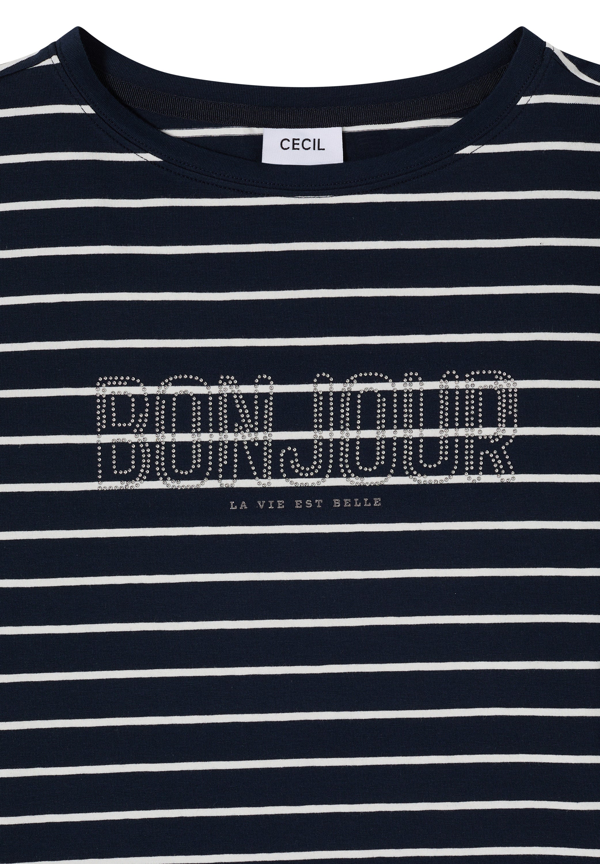 T-Shirt mit Schmuckstein Wording