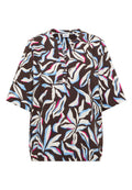 Kurzarm Bluse mit floralem Muster