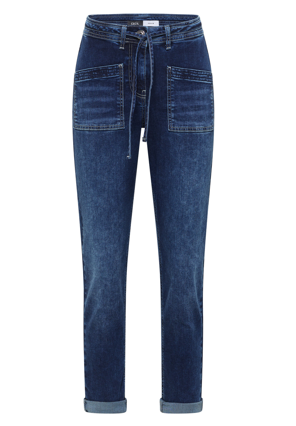 Jeans mit Patch Pockets
