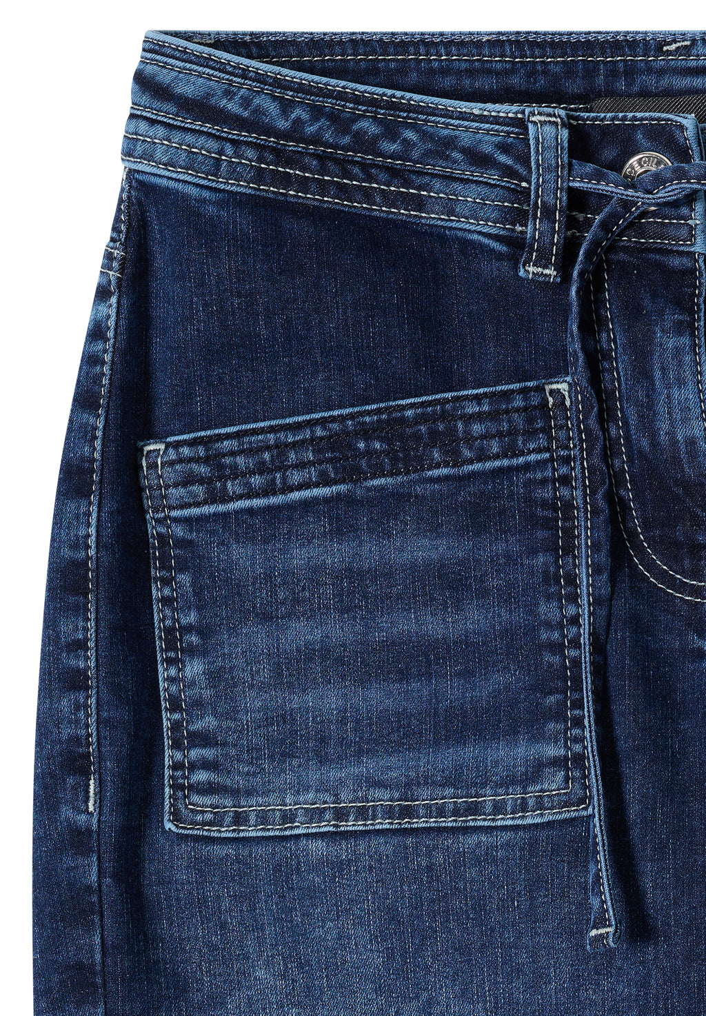 Jeans mit Patch Pockets