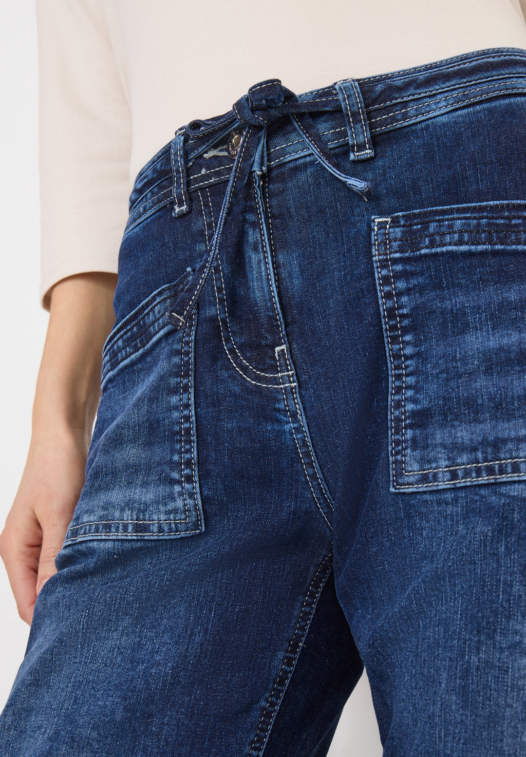 Jeans mit Patch Pockets
